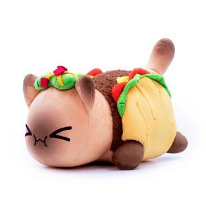 Stuffed cat action figure toy